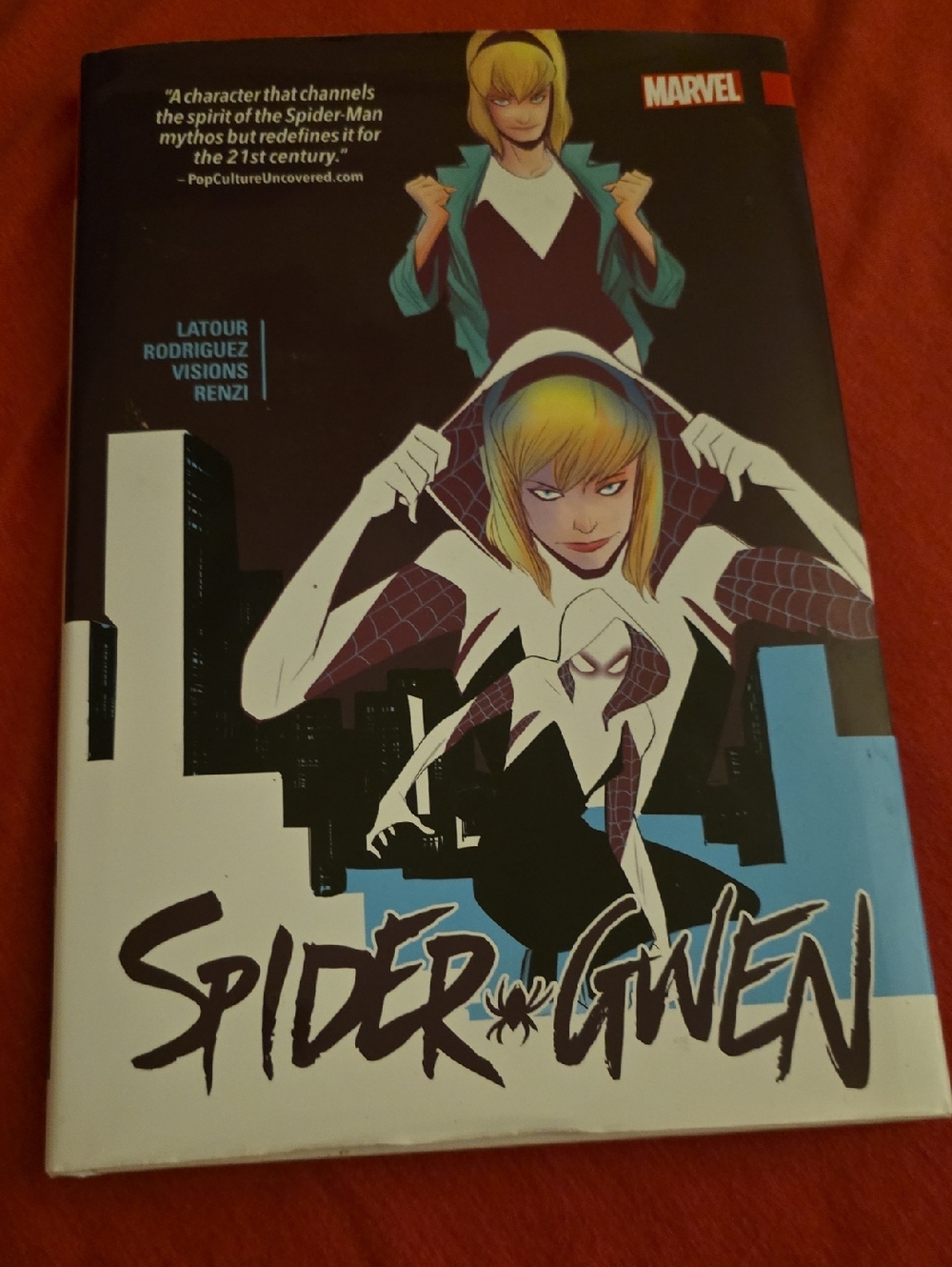 Spider-Gwen Graphic Novel - White, Black, Blue Cover (Marvel)